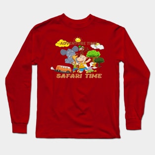 Adventure time, Safari time Long Sleeve T-Shirt